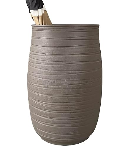 Amazon｜信楽焼 傘立て ブラックスパイラル傘立 幅21x直径21x高さ57cm